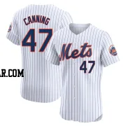 Griffin Canning Men's New York Mets White Elite Home Jersey