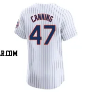 Griffin Canning Men's New York Mets White Elite Home Jersey