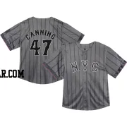 Griffin Canning Toddler New York Mets Limited Graphite 2024 City Connect Jersey