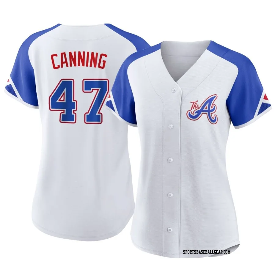 Griffin Canning Women's Atlanta Braves White Authentic 2023 City Connect Jersey