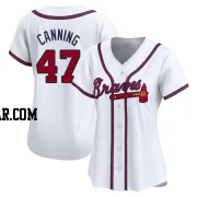 Griffin Canning Women's Atlanta Braves White Limited Home Jersey