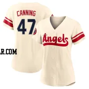 Griffin Canning Women's Los Angeles Angels Cream Authentic 2022 City Connect Jersey