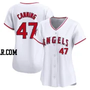 Griffin Canning Women's Los Angeles Angels White Limited Home Jersey