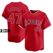 Griffin Canning Youth Los Angeles Angels Red Limited Alternate Jersey