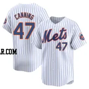 Griffin Canning Youth New York Mets White Limited Home Jersey