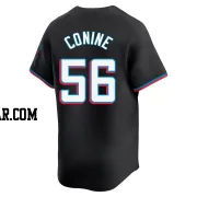 Griffin Conine Men's Miami Marlins Black Limited Alternate Jersey