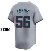 Griffin Conine Men's Miami Marlins Gray Limited Road Jersey