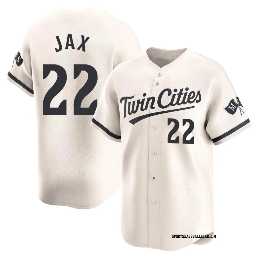 Griffin Jax Men's Minnesota Twins Cream Limited Alternate Jersey