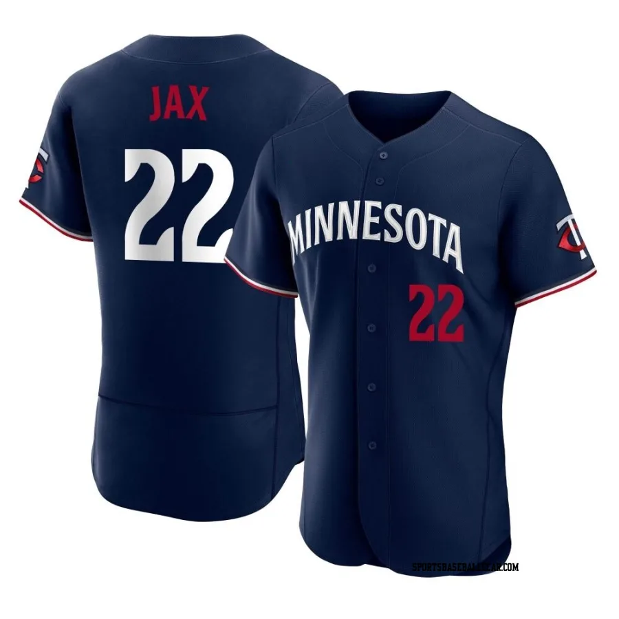 Griffin Jax Men's Minnesota Twins Navy Authentic Alternate Jersey