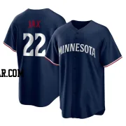 Griffin Jax Men's Minnesota Twins Navy Replica Alternate Jersey