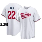 Griffin Jax Men's Minnesota Twins White Replica Home Jersey