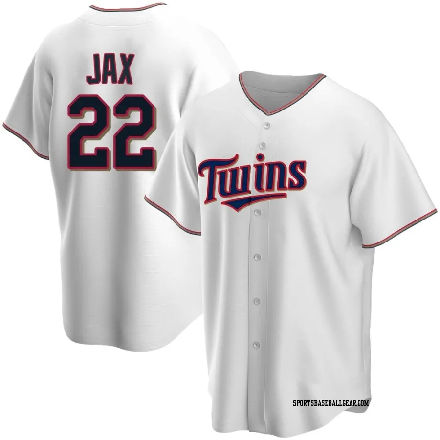 Griffin Jax Men's Minnesota Twins White Replica Home Jersey