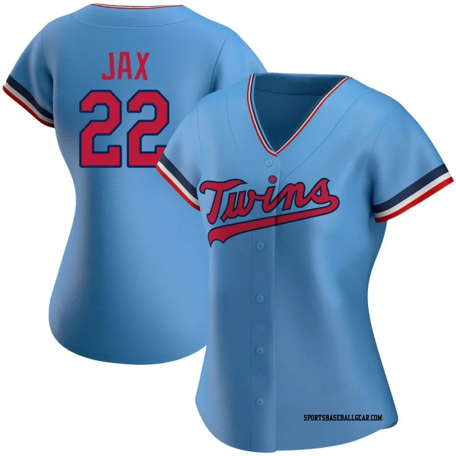 Griffin Jax Women's Minnesota Twins Light Blue Authentic Alternate Jersey