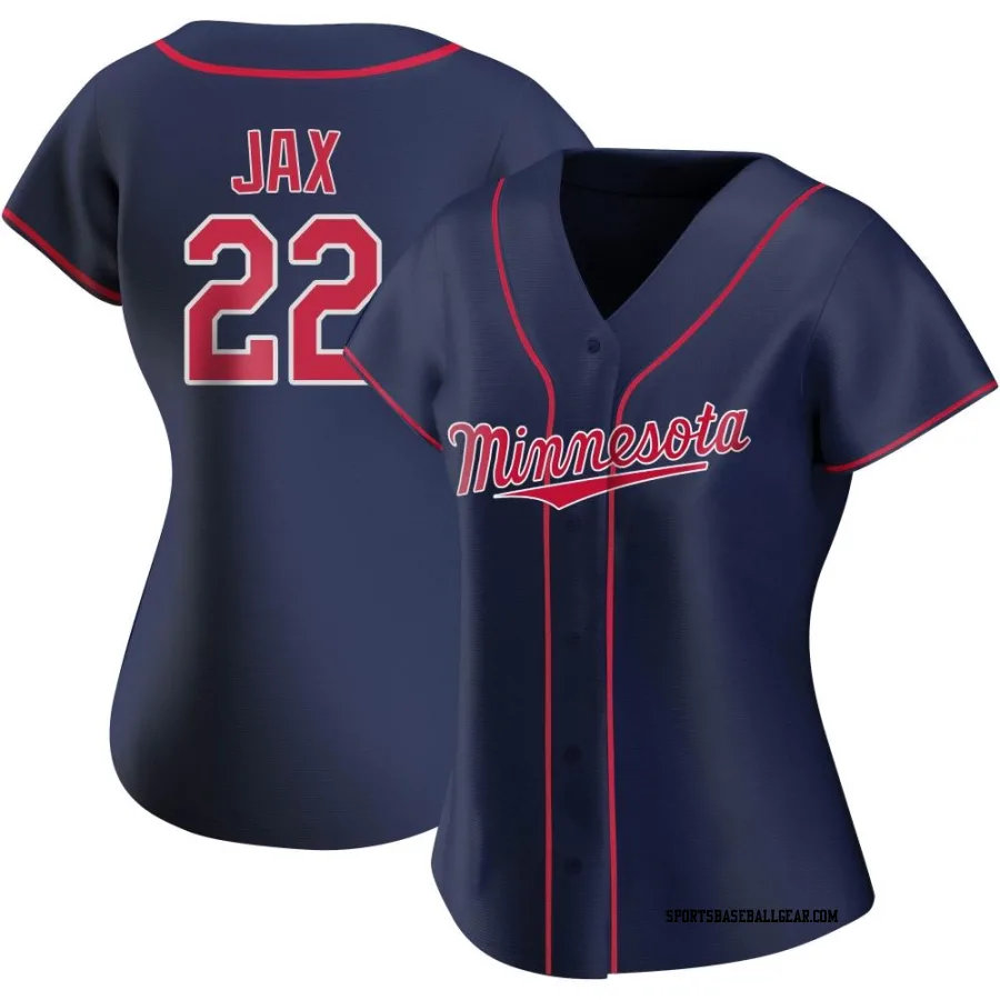 Griffin Jax Women's Minnesota Twins Navy Replica Alternate Team Jersey