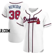 Guillermo Heredia Men's Atlanta Braves White Authentic Home Jersey