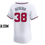 Guillermo Heredia Men's Atlanta Braves White Elite Home Jersey