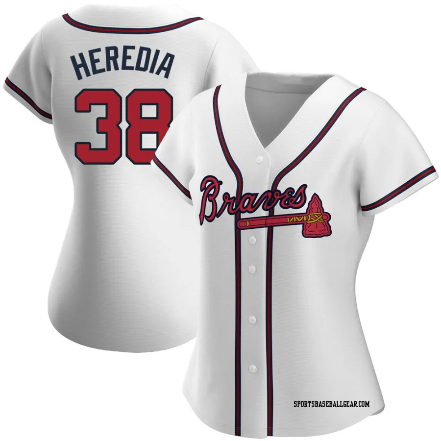 Guillermo Heredia Women's Atlanta Braves White Authentic Home Jersey