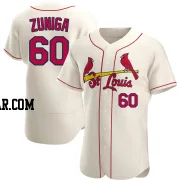 Guillermo Zuniga Men's St. Louis Cardinals Cream Authentic Alternate Jersey