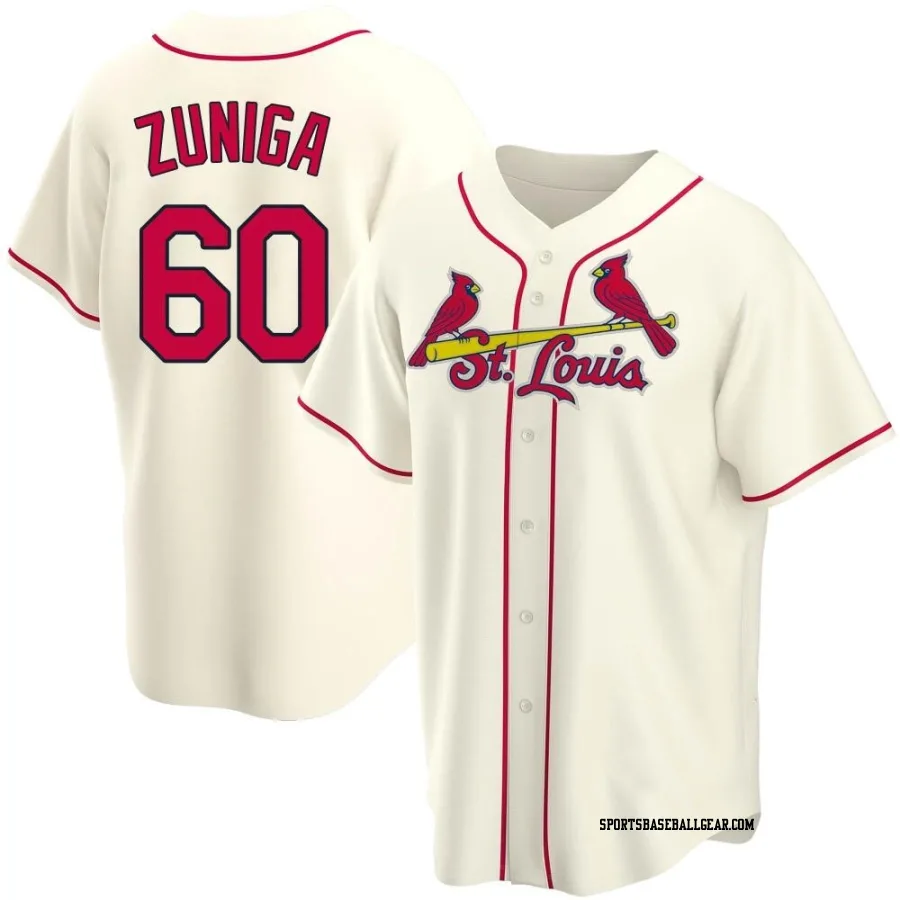 Guillermo Zuniga Men's St. Louis Cardinals Cream Replica Alternate Jersey