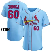 Guillermo Zuniga Men's St. Louis Cardinals Light Blue Authentic Alternate Jersey