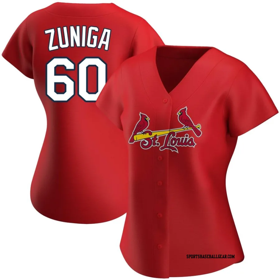 Guillermo Zuniga Women's St. Louis Cardinals Red Authentic Alternate Jersey