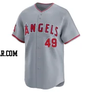 Guillo Zuniga Men's Los Angeles Angels Gray Limited Away Jersey