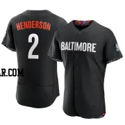 Gunnar Henderson Men's Baltimore Orioles Black Authentic 2023 City Connect Jersey