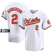 Gunnar Henderson Men's Baltimore Orioles White Limited Home Jersey