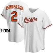 Gunnar Henderson Men's Baltimore Orioles White Replica Home Jersey