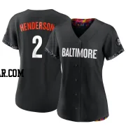 Gunnar Henderson Women's Baltimore Orioles Black Authentic 2023 City Connect Jersey