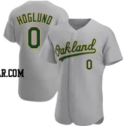 Gunnar Hoglund Men's Oakland Athletics Gray Authentic Road Jersey