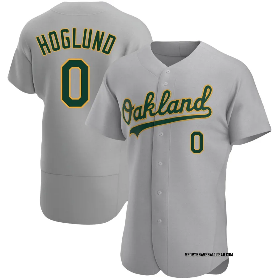 Gunnar Hoglund Men's Oakland Athletics Gray Authentic Road Jersey