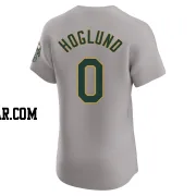 Gunnar Hoglund Men's Oakland Athletics Gray Elite Road Jersey