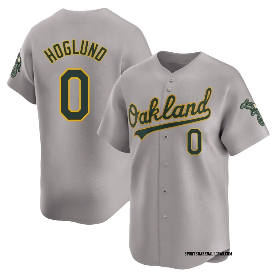 Gunnar Hoglund Men's Oakland Athletics Gray Limited Away Jersey