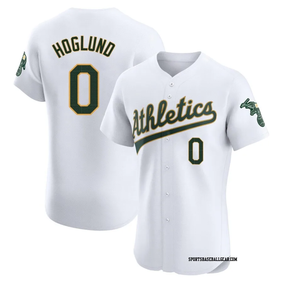 Gunnar Hoglund Men's Oakland Athletics White Elite Home Jersey