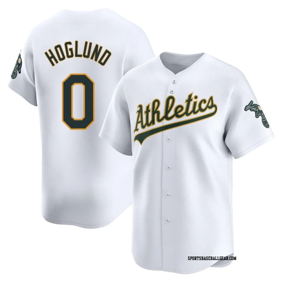 Gunnar Hoglund Men's Oakland Athletics White Limited Home Jersey