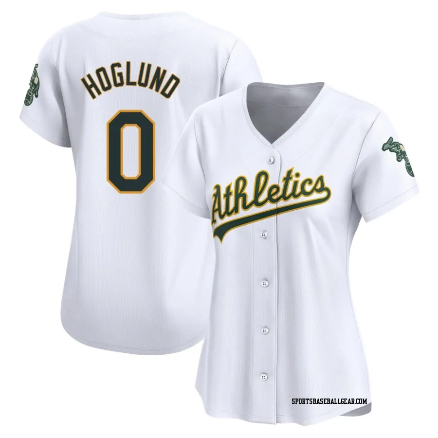 Gunnar Hoglund Women's Oakland Athletics White Limited Home Jersey