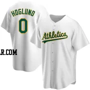 Gunnar Hoglund Youth Oakland Athletics White Replica Home Jersey