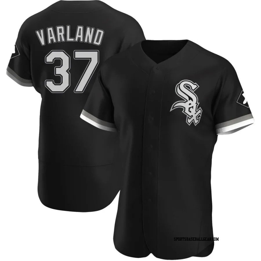 Gus Varland Men's Chicago White Sox Black Authentic Alternate Jersey