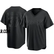 Gus Varland Men's Chicago White Sox Black Replica Pitch Fashion Jersey