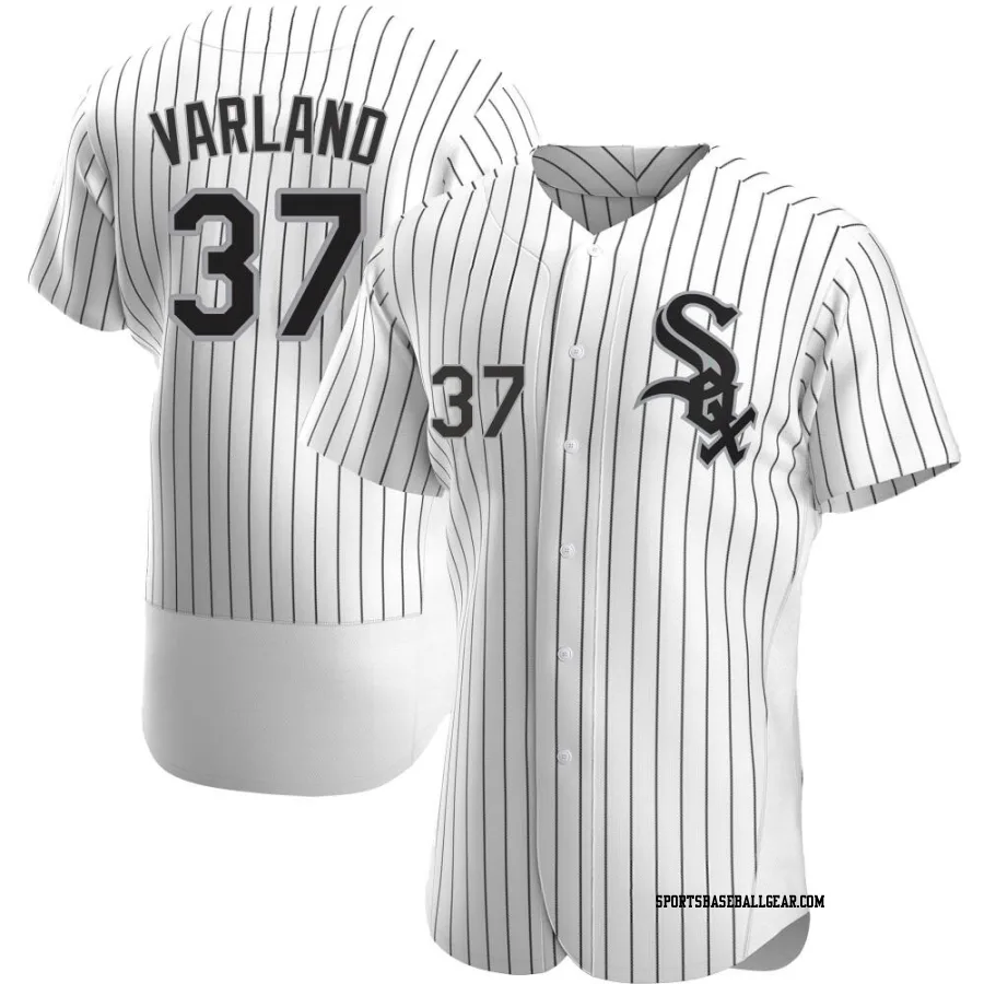 Gus Varland Men's Chicago White Sox White Authentic Home Jersey