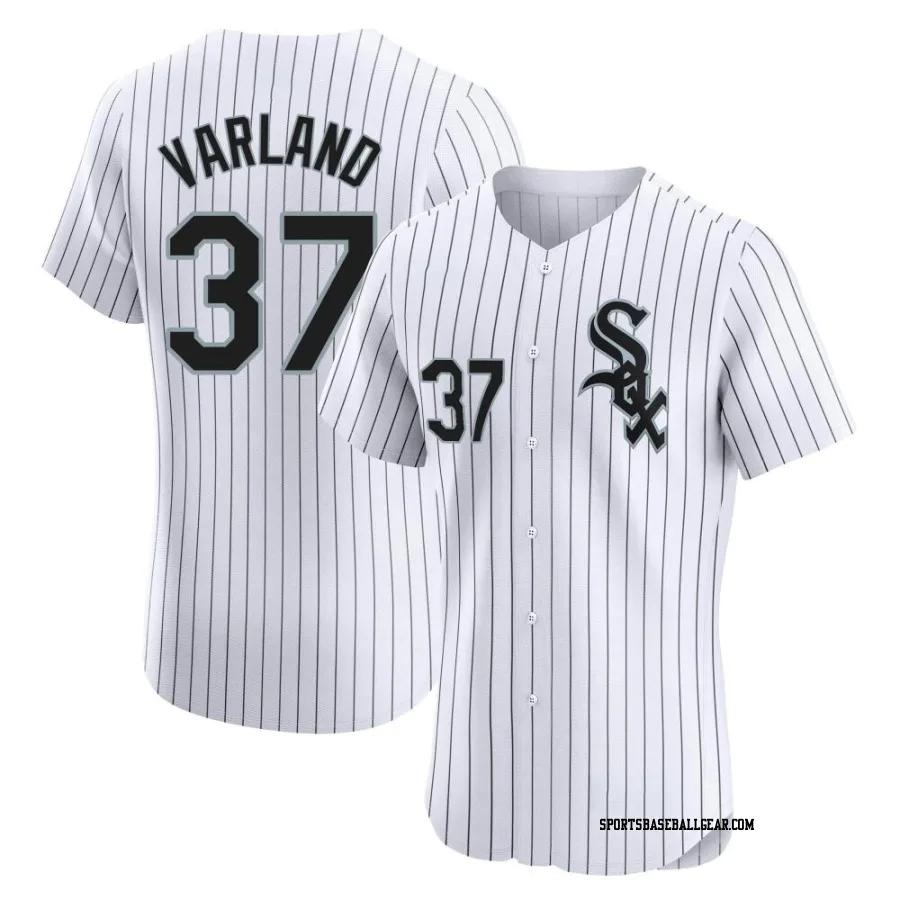 Gus Varland Men's Chicago White Sox White Elite Home Jersey