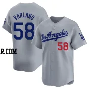 Gus Varland Men's Los Angeles Dodgers Gray Limited Away Jersey