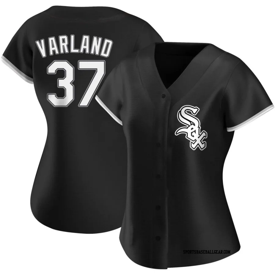 Gus Varland Women's Chicago White Sox Black Authentic Alternate Jersey