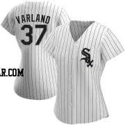 Gus Varland Women's Chicago White Sox White Authentic Home Jersey