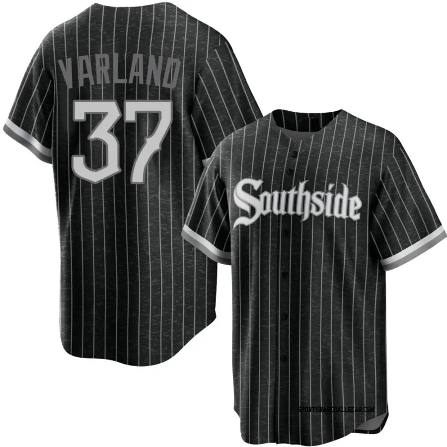 Gus Varland Youth Chicago White Sox Black Replica 2021 City Connect Jersey