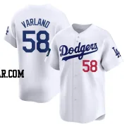 Gus Varland Youth Los Angeles Dodgers White Limited 2024 World Tour Seoul Series Home Jersey