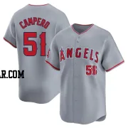 Gustavo Campero Men's Los Angeles Angels Gray Limited Away Jersey