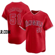 Gustavo Campero Men's Los Angeles Angels Red Limited Alternate Jersey