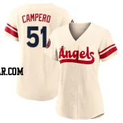 Gustavo Campero Women's Los Angeles Angels Cream Authentic 2022 City Connect Jersey